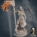 Female Executioner Miniature | Tabletop RPG Miniature | Javier Txiki Tejedor | Roleplaying 3D Printed Fantasy Mini - 3DPrintDen