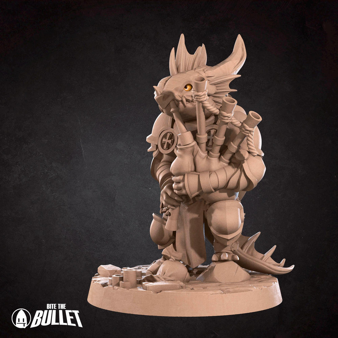 Kobold Bardbarian Miniature | Tabletop RPG Miniature | Bite the Bullet | Roleplaying 3D Printed Fantasy Mini - 3DPrintDen