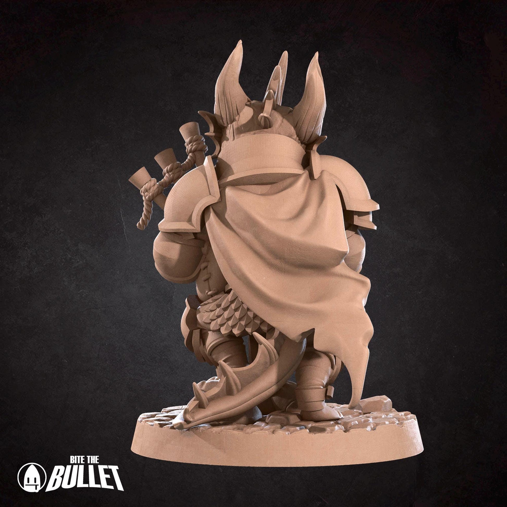 Kobold Bardbarian Miniature | Tabletop RPG Miniature | Bite the Bullet | Roleplaying 3D Printed Fantasy Mini - 3DPrintDen