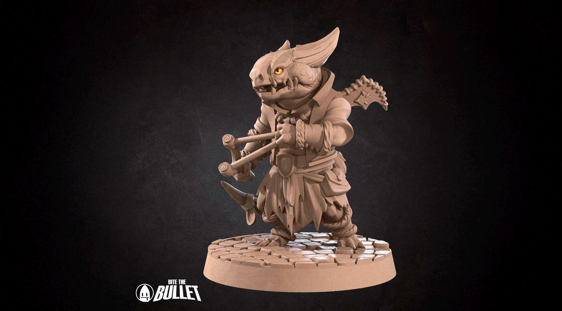 Kobold Marauder Miniature | Tabletop RPG Miniature | Bite the Bullet | Roleplaying 3D Printed Fantasy Mini - 3DPrintDen