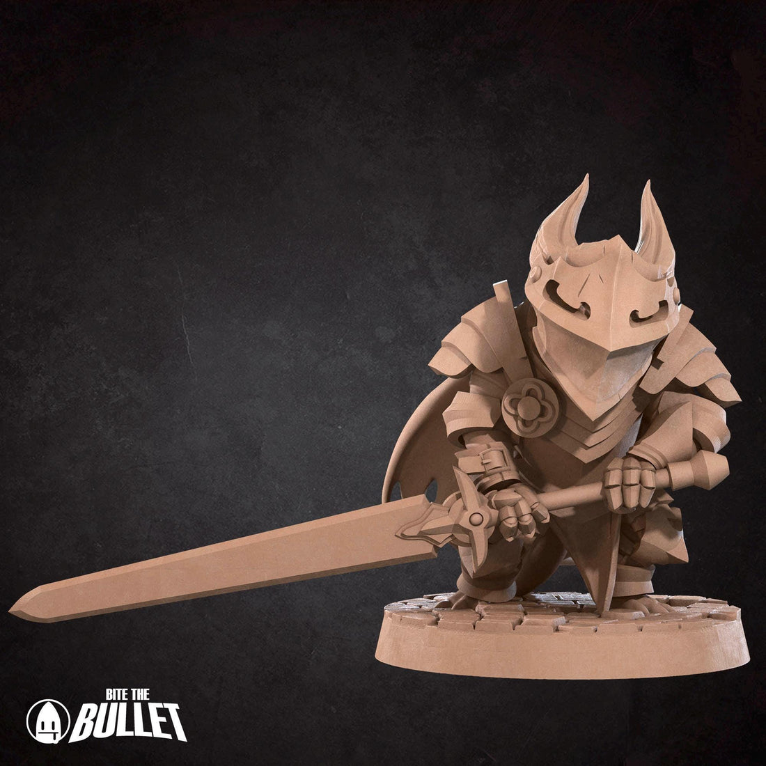Kobold Paladin Miniature | Tabletop RPG Miniature | Bite the Bullet | Roleplaying 3D Printed Fantasy Mini - 3DPrintDen