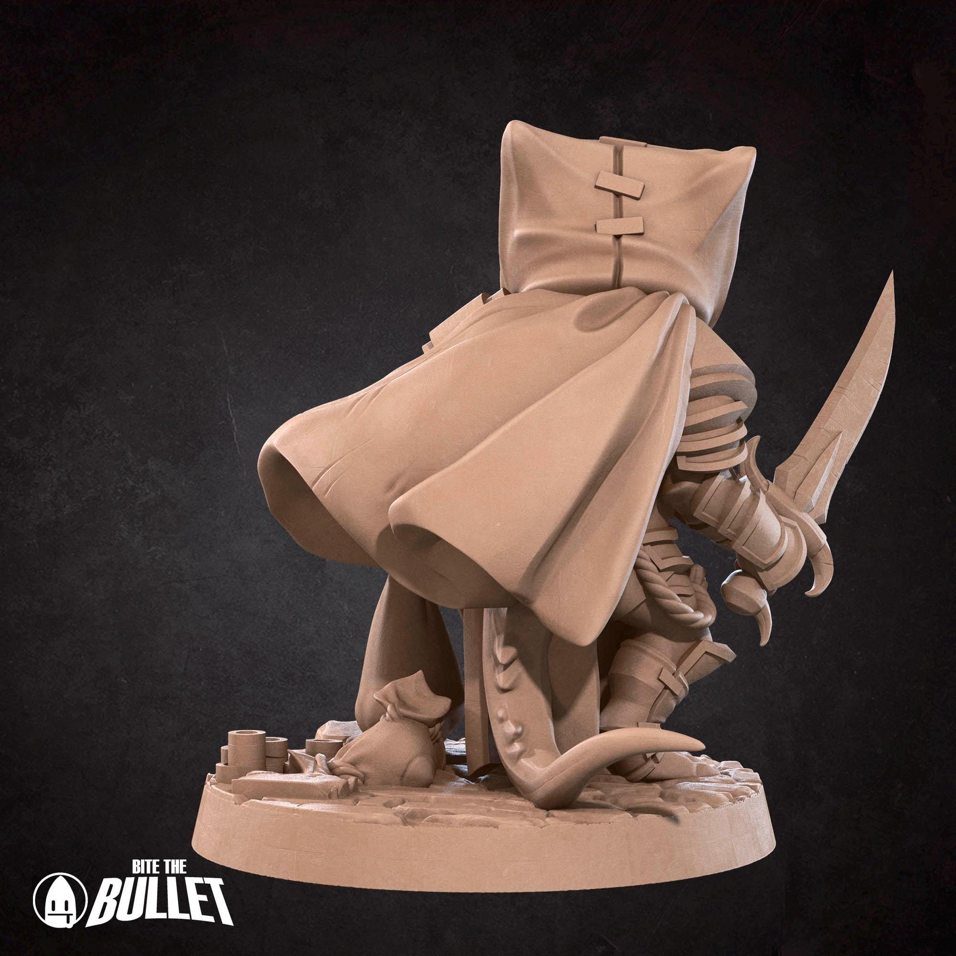 Kobold Rogue Miniature | Tabletop RPG Miniature | Bite the Bullet | Roleplaying 3D Printed Fantasy Mini - 3DPrintDen