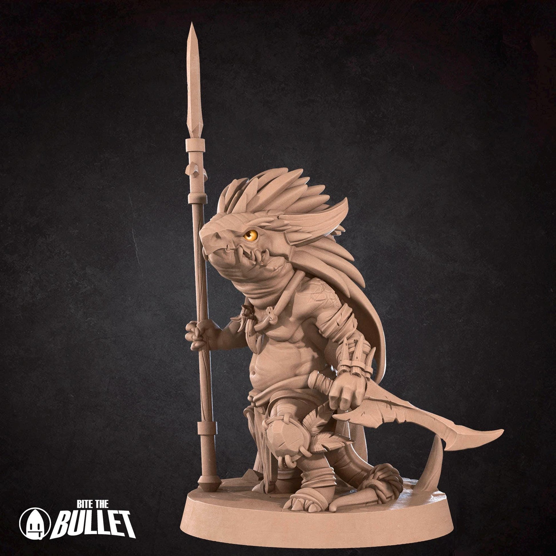 Kobold Savage Miniature | Tabletop RPG Miniature | Bite the Bullet | Roleplaying 3D Printed Fantasy Mini - 3DPrintDen