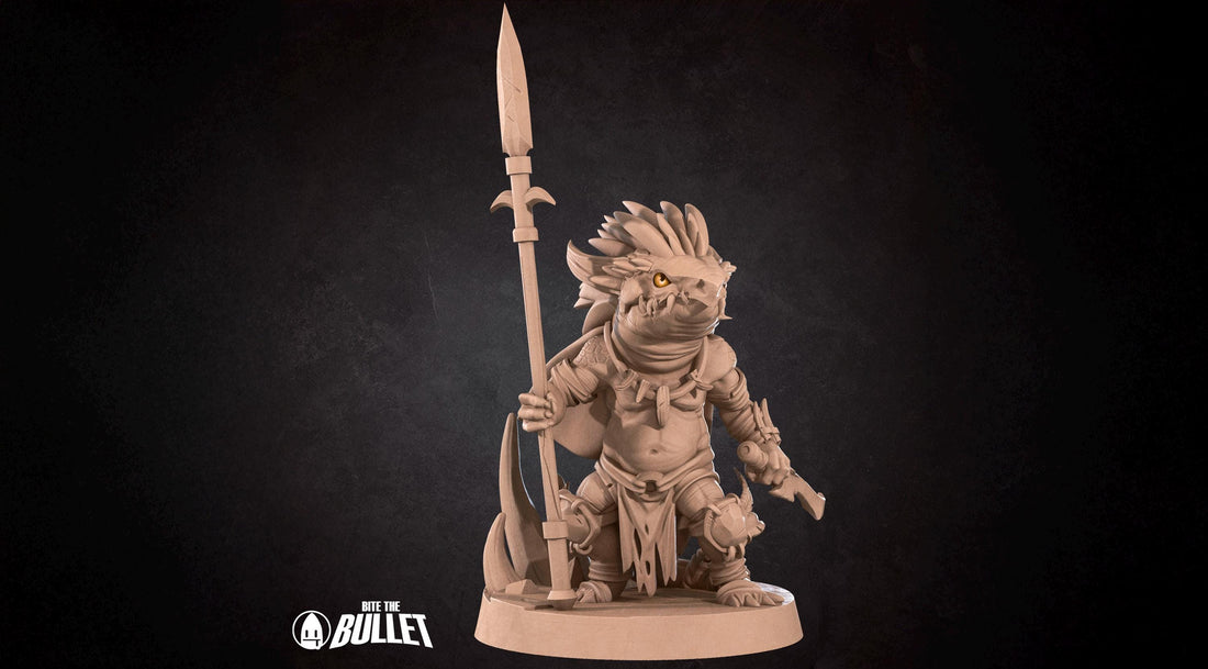 Kobold Savage Miniature | Tabletop RPG Miniature | Bite the Bullet | Roleplaying 3D Printed Fantasy Mini - 3DPrintDen