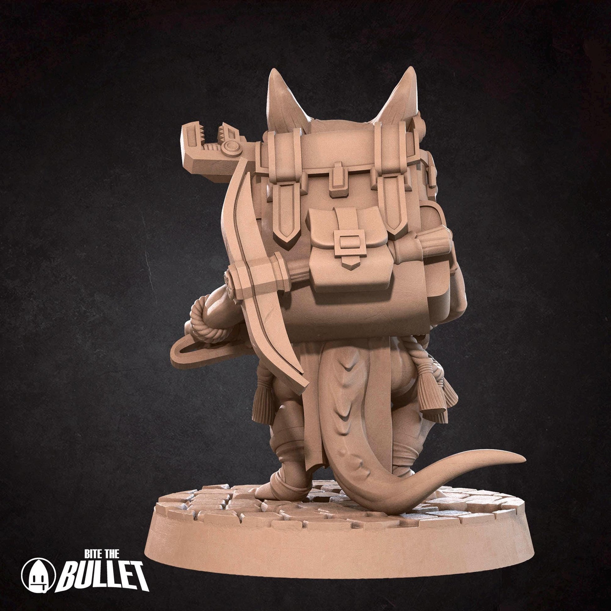Kobold Trapper Miniature | Tabletop RPG Miniature | Bite the Bullet | Roleplaying 3D Printed Fantasy Mini - 3DPrintDen