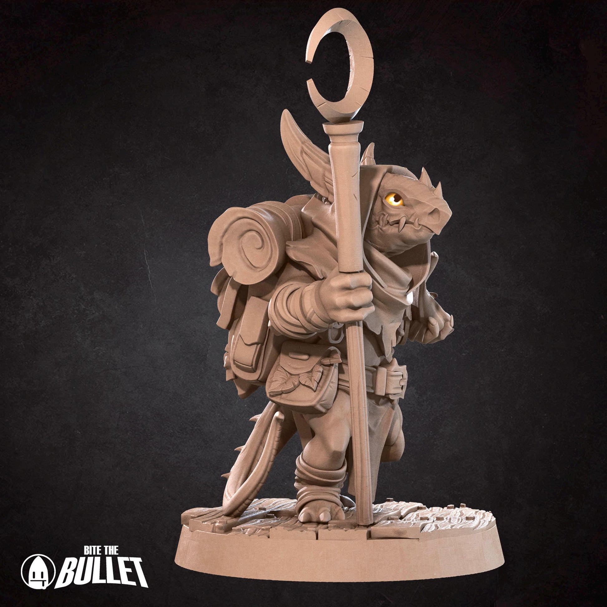 Kobold Wizard Miniature | Tabletop RPG Miniature | Bite the Bullet | Roleplaying 3D Printed Fantasy Mini - 3DPrintDen