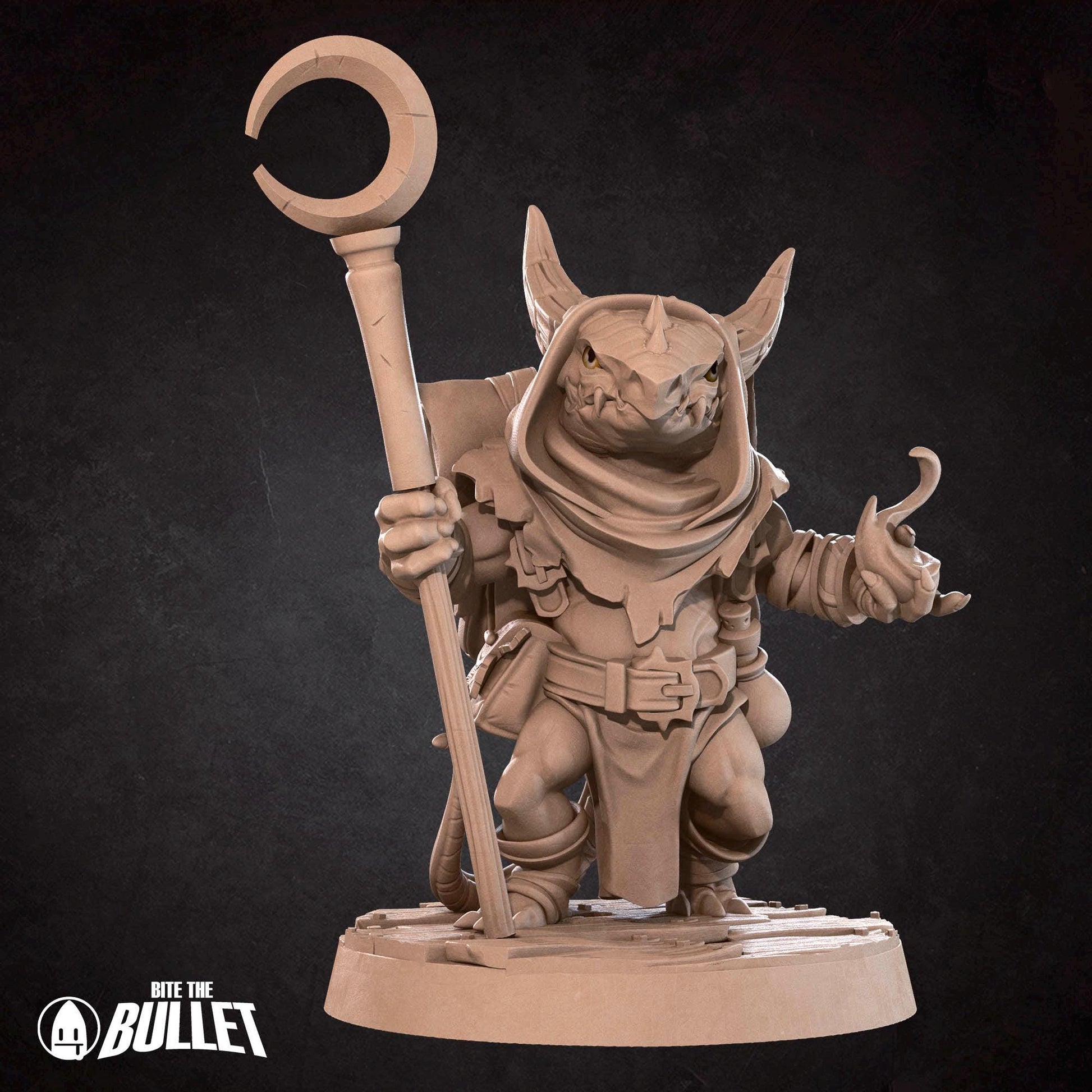 Kobold Wizard Miniature | Tabletop RPG Miniature | Bite the Bullet | Roleplaying 3D Printed Fantasy Mini - 3DPrintDen
