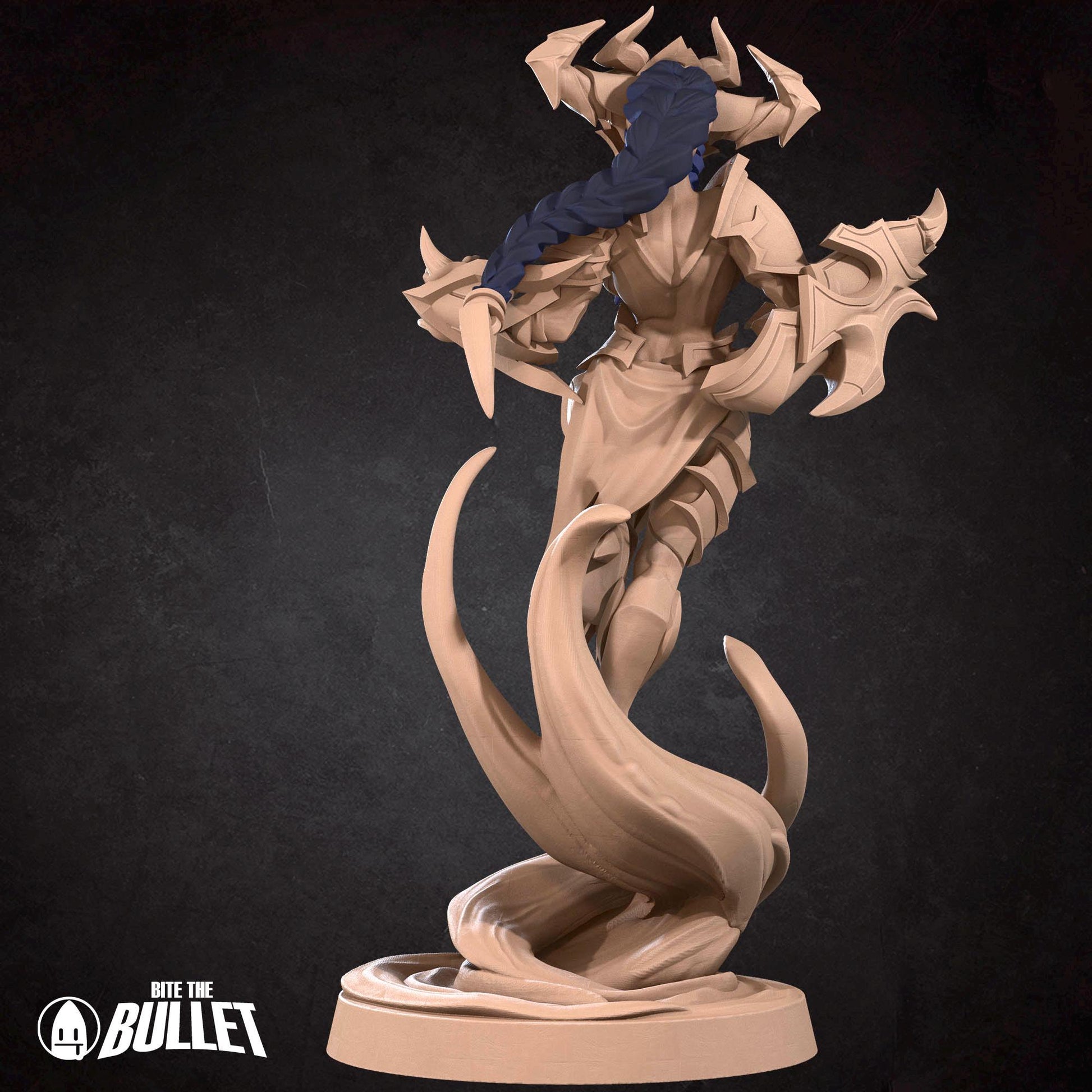 Demon Queen Miniature | Tabletop RPG Miniature | Bite the Bullet | Roleplaying 3D Printed Fantasy Mini - 3DPrintDen