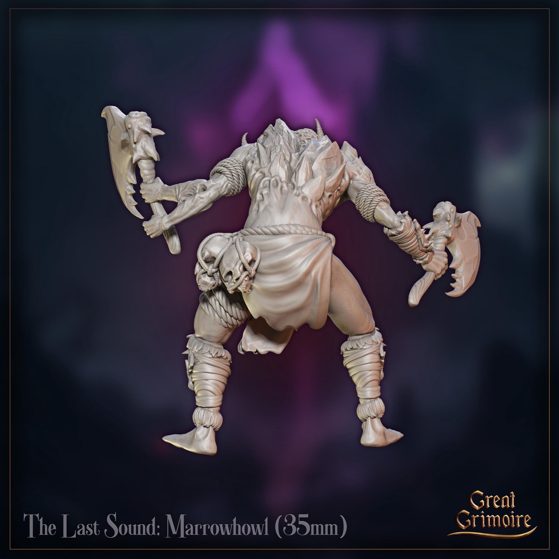 The Last Sound Miniature | Tabletop RPG Miniature | Great Grimoire | Roleplaying 3D Printed Fantasy Mini - 3DPrintDen