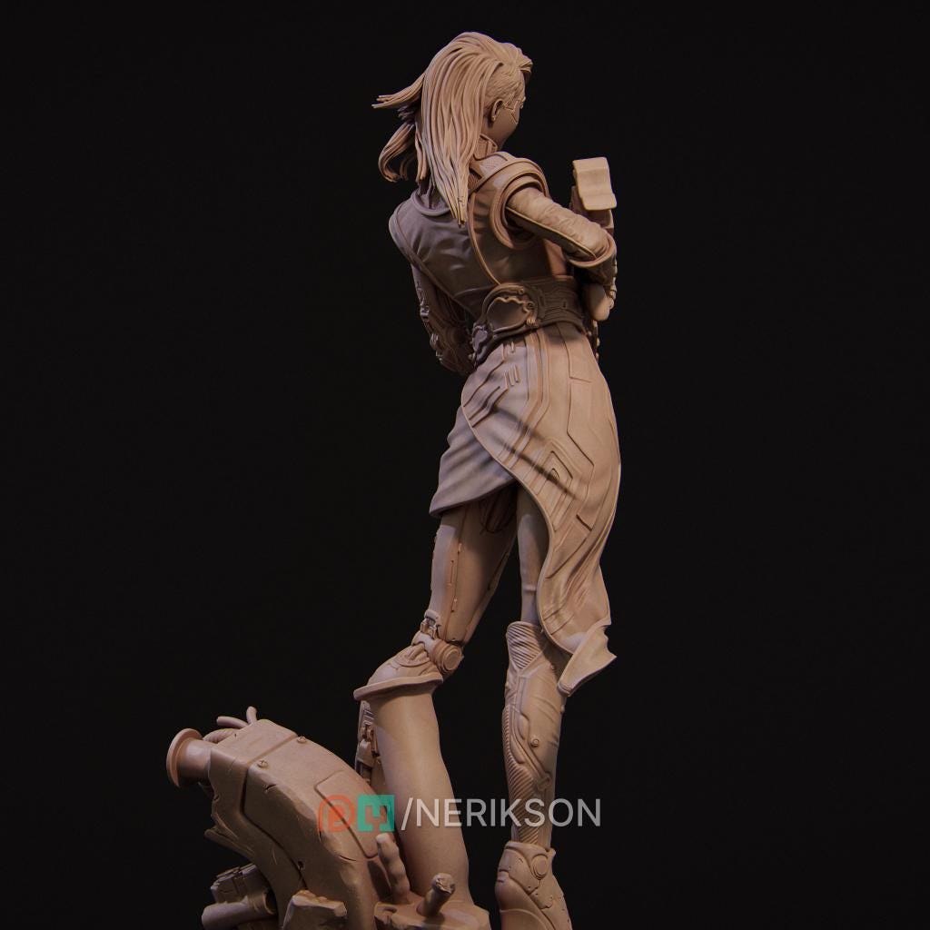 Female Sniper Assassin Miniature, Aryn | Tabletop RPG Miniature | Nerikson | Roleplaying 3D Printed Fantasy Mini - 3DPrintDen