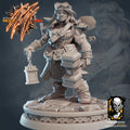 Female Halfling Explorer Miniature | Tabletop RPG Miniature | Javier Txiki Tejedor | Roleplaying 3D Printed Fantasy Mini - 3DPrintDen