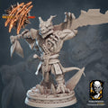 Goblin Warrior Miniature | Tabletop RPG Miniature | Javier Txiki Tejedor | Roleplaying 3D Printed Fantasy Mini - 3DPrintDen