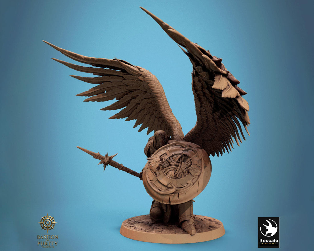 Ascended Legion Miniature | Tabletop RPG Miniature | Rescale Miniature | Roleplaying 3D Printed Fantasy Mini - 3DPrintDen