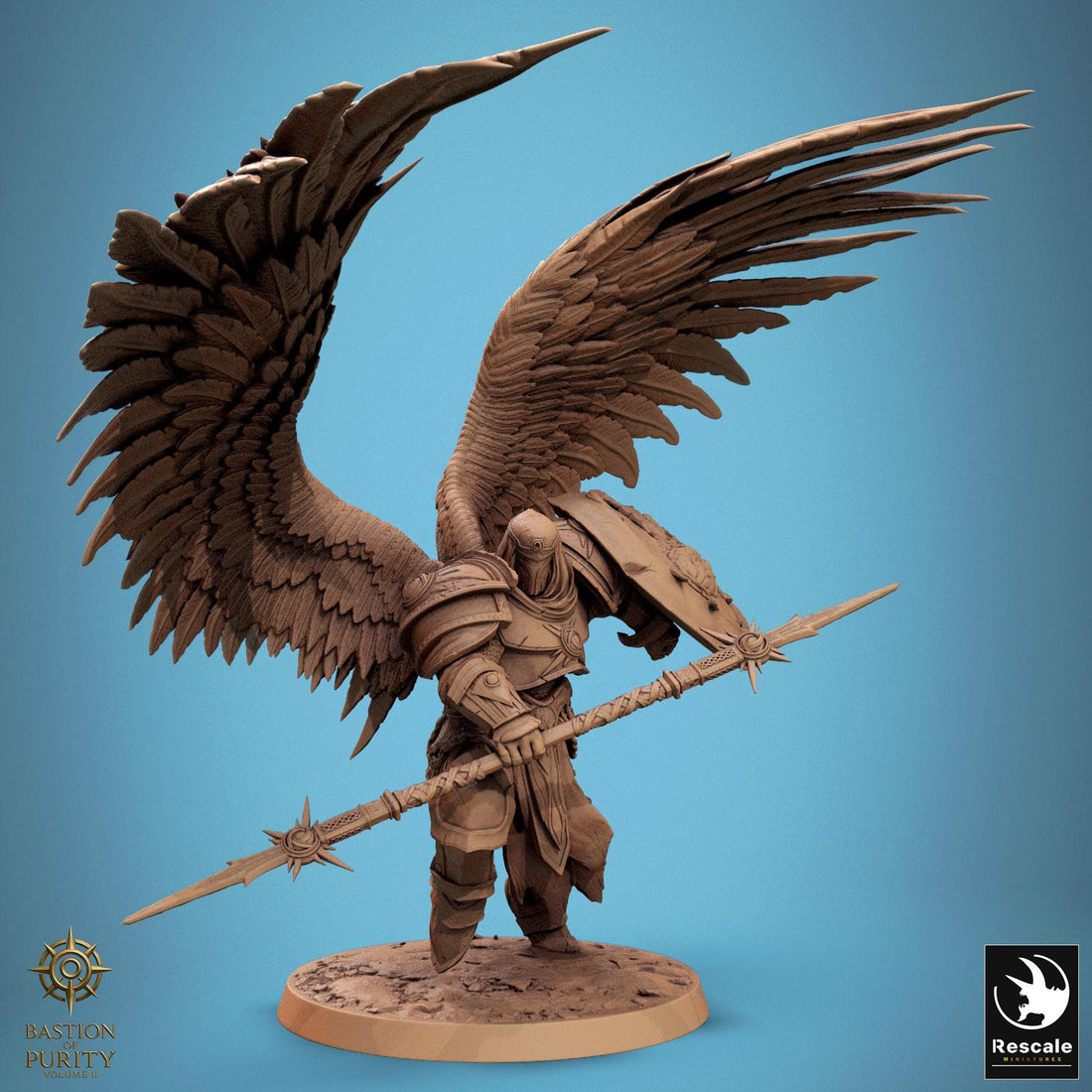 Ascended Legion Miniature | Tabletop RPG Miniature | Rescale Miniature | Roleplaying 3D Printed Fantasy Mini - 3DPrintDen