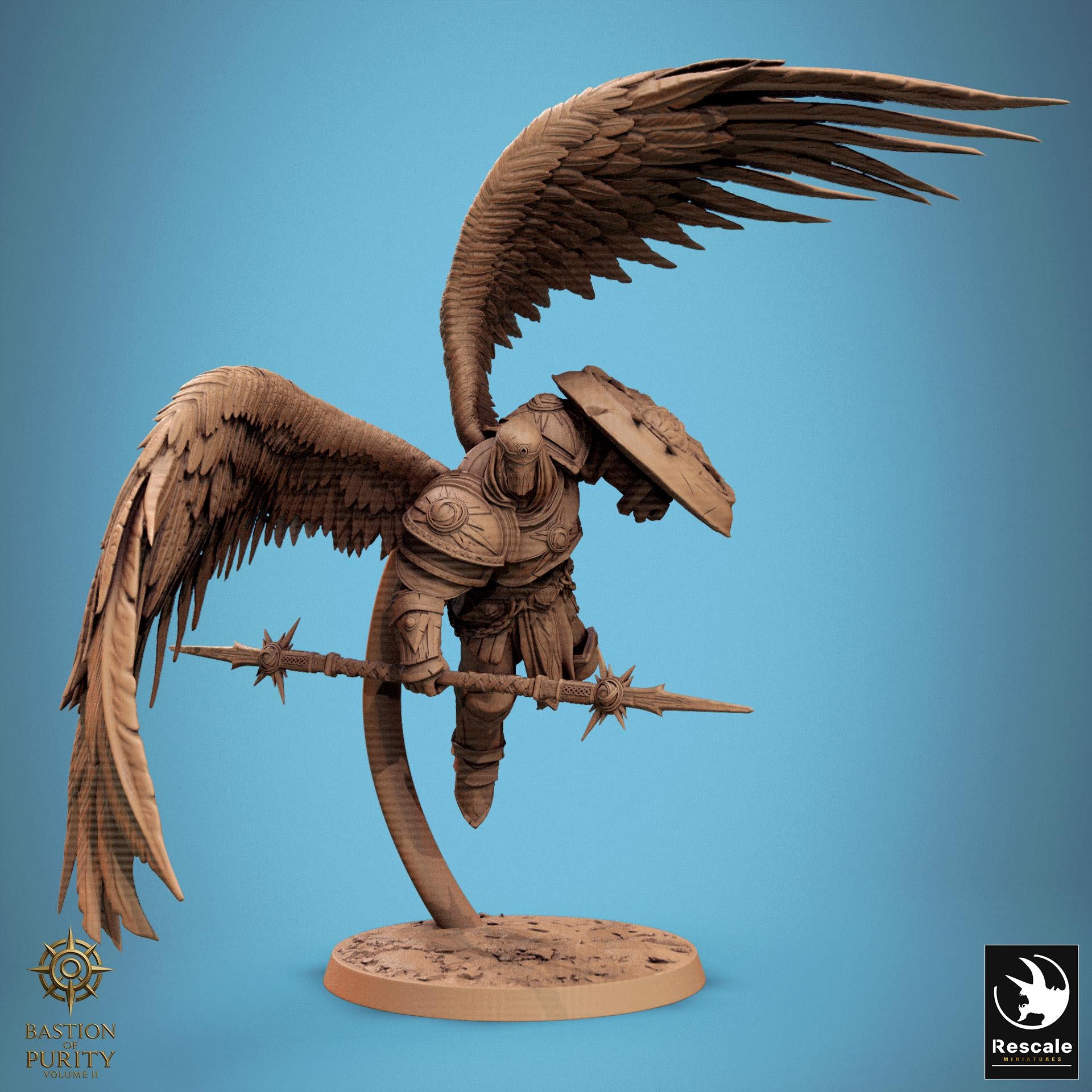 Ascended Legion Miniature | Tabletop RPG Miniature | Rescale Miniature | Roleplaying 3D Printed Fantasy Mini - 3DPrintDen