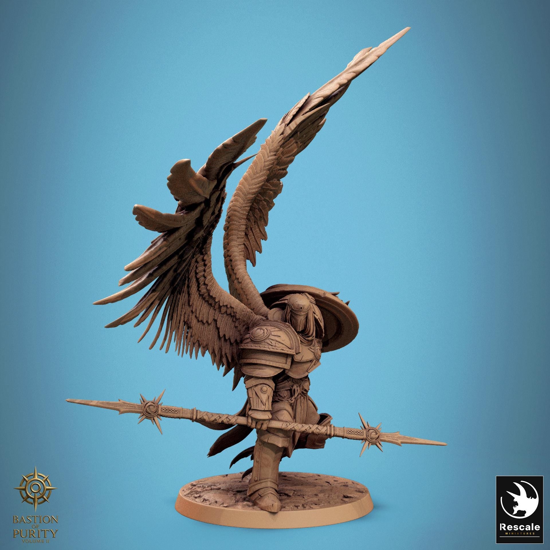 Ascended Legion Miniature | Tabletop RPG Miniature | Rescale Miniature | Roleplaying 3D Printed Fantasy Mini - 3DPrintDen