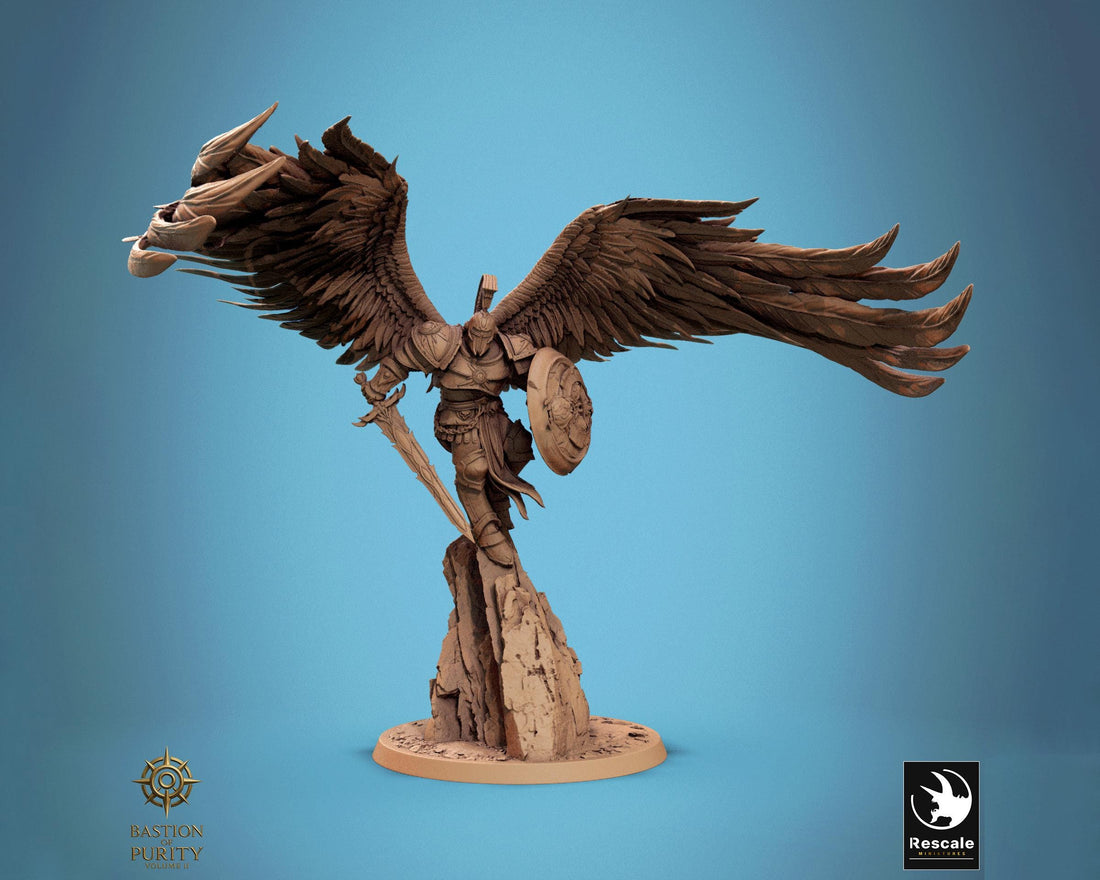 Prime Celestial Lord Miniature | Tabletop RPG Miniature | Rescale Miniature | Roleplaying 3D Printed Fantasy Mini - 3DPrintDen