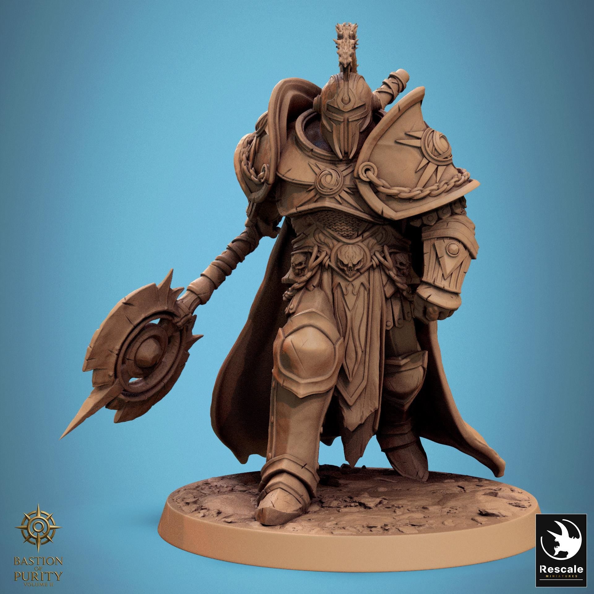 Radiant Legion Miniature | Tabletop RPG Miniature | Rescale Miniature | Roleplaying 3D Printed Fantasy Mini - 3DPrintDen