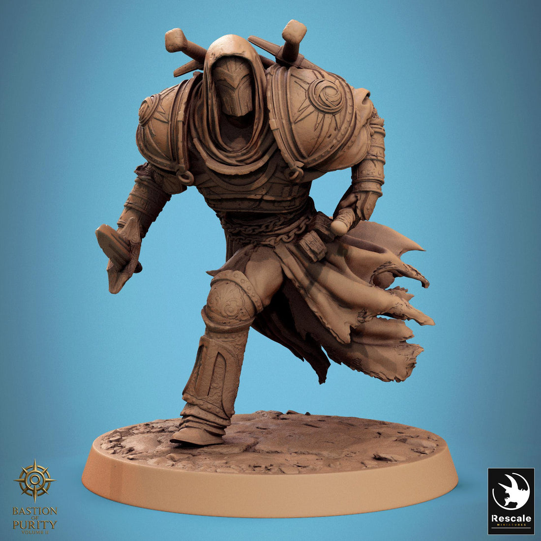 Silent Sentinel Miniature | Tabletop RPG Miniature | Rescale Miniature | Roleplaying 3D Printed Fantasy Mini - 3DPrintDen