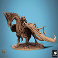 Dragon Guard Rider Miniature | Tabletop RPG Miniature | Rescale Miniature | Roleplaying 3D Printed Fantasy Mini - 3DPrintDen