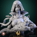 Female Mummy Miniature, Khephra | Tabletop RPG Miniature | White Werewolf Tavern | Roleplaying 3D Printed Fantasy Mini - 3DPrintDen