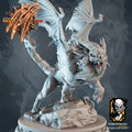 Manticore Miniature | Tabletop RPG Miniature | Javier Txiki Tejedor | Roleplaying 3D Printed Fantasy Mini - 3DPrintDen