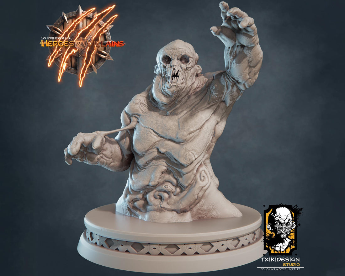 Sand Golem Miniature | Tabletop RPG Miniature | Javier Txiki Tejedor | Roleplaying 3D Printed Fantasy Mini - 3DPrintDen