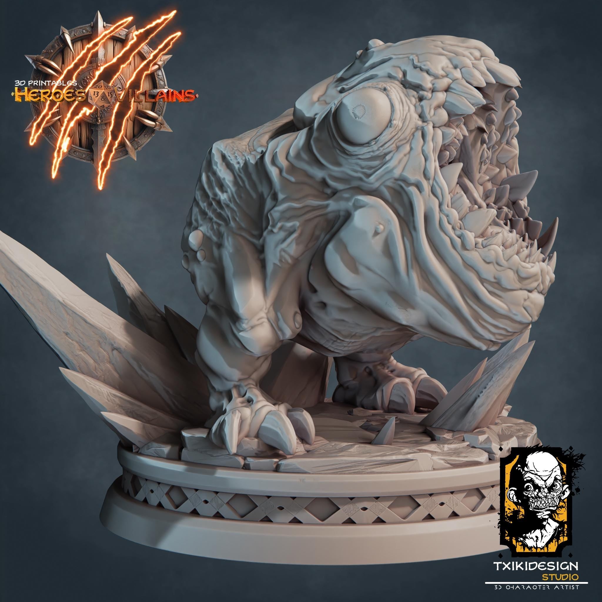 Horror Miniature | Tabletop RPG Miniature | Javier Txiki Tejedor | Roleplaying 3D Printed Fantasy Mini - 3DPrintDen