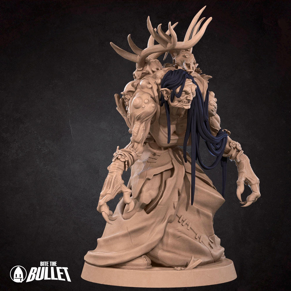 Annis Hag Miniature | Tabletop RPG Miniature | Bite the Bullet | Roleplaying 3D Printed Fantasy Mini - 3DPrintDen