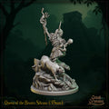 Queen of the Beasts Miniature, Silvana | Tabletop RPG Miniature | Great Grimoire | Roleplaying 3D Printed Fantasy Mini - 3DPrintDen