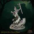 Queen of the Beasts Miniature, Silvana | Tabletop RPG Miniature | Great Grimoire | Roleplaying 3D Printed Fantasy Mini - 3DPrintDen