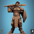 Leonin Warrior Miniature | Tabletop RPG Miniature | Rescale Miniature | Roleplaying 3D Printed Fantasy Mini - 3DPrintDen