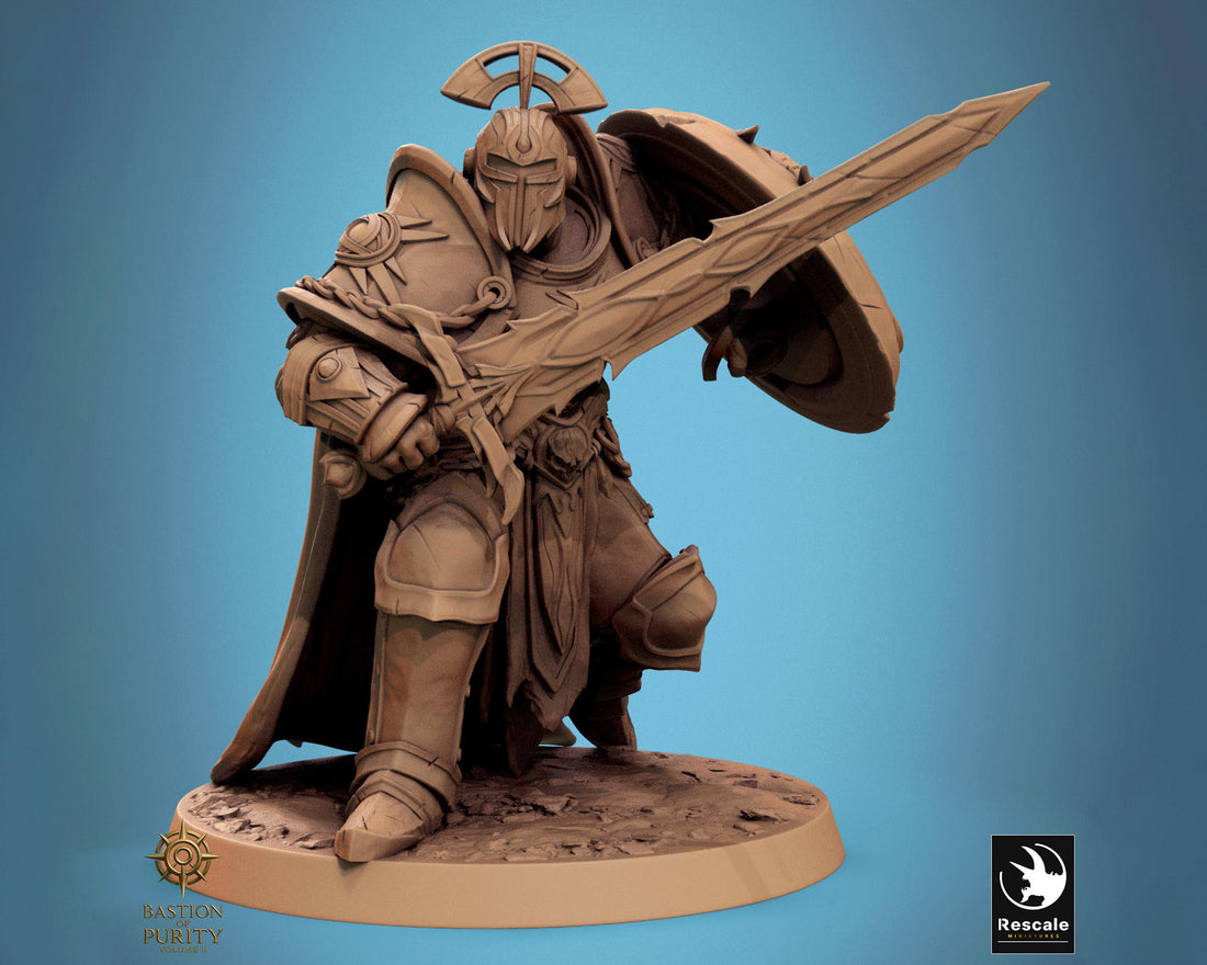 Radiant Legion Miniature | Tabletop RPG Miniature | Rescale Miniature | Roleplaying 3D Printed Fantasy Mini - 3DPrintDen