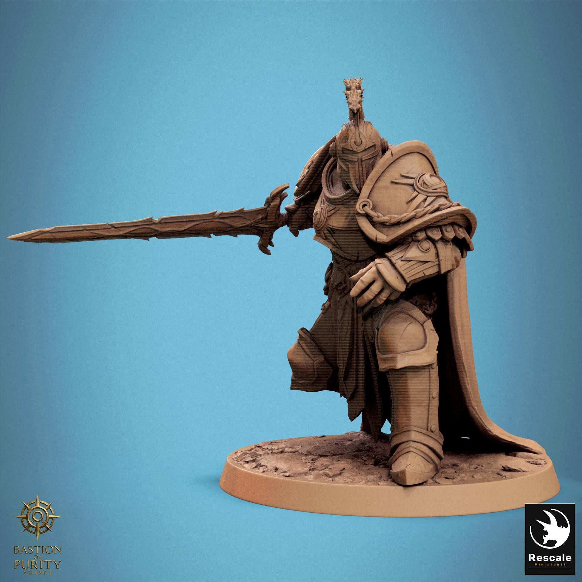Radiant Legion Miniature | Tabletop RPG Miniature | Rescale Miniature | Roleplaying 3D Printed Fantasy Mini - 3DPrintDen