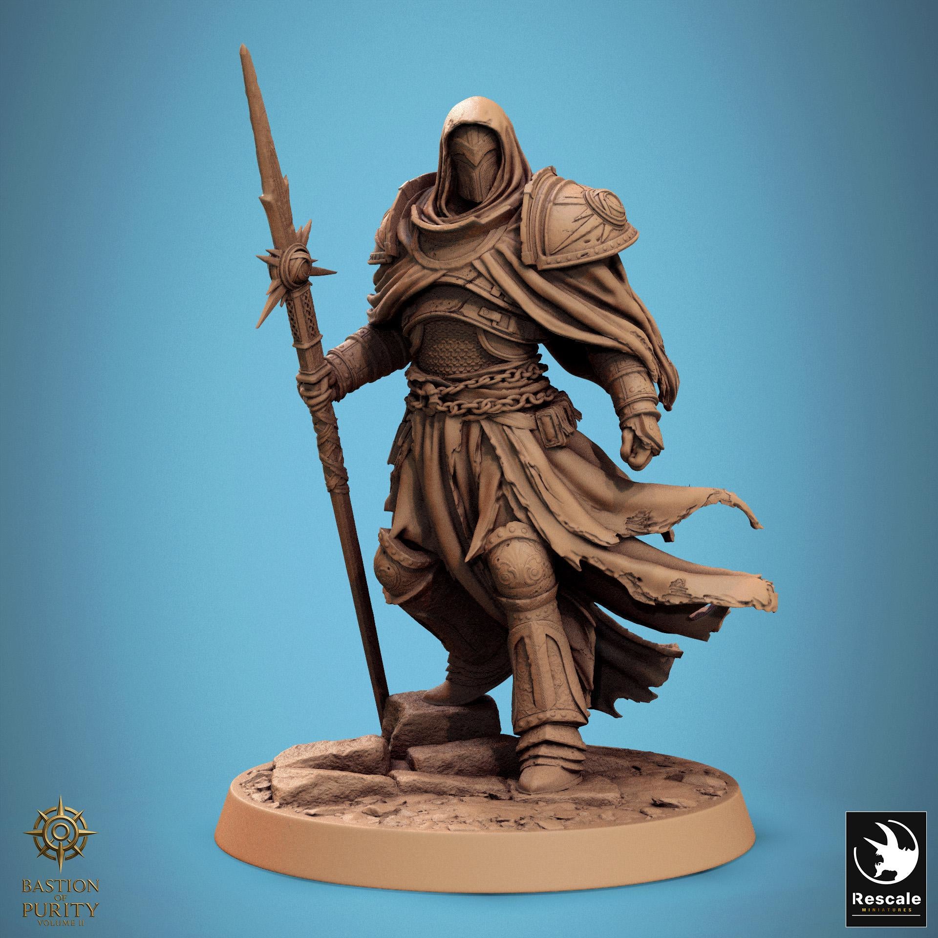 Silent Sentinel Miniature | Tabletop RPG Miniature | Rescale Miniature | Roleplaying 3D Printed Fantasy Mini - 3DPrintDen