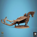 Dragon Guard Rider Miniature | Tabletop RPG Miniature | Rescale Miniature | Roleplaying 3D Printed Fantasy Mini - 3DPrintDen