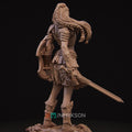 Female Gladiator Miniature, Rieka | Tabletop RPG Miniature | Nerikson | Roleplaying 3D Printed Fantasy Mini - 3DPrintDen