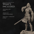 Female Gladiator Miniature, Rieka | Tabletop RPG Miniature | Nerikson | Roleplaying 3D Printed Fantasy Mini - 3DPrintDen