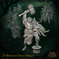 Bone General Miniature | Tabletop RPG Miniature | Great Grimoire | Roleplaying 3D Printed Fantasy Mini - 3DPrintDen