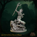 Queen of the Beasts Miniature, Silvana | Tabletop RPG Miniature | Great Grimoire | Roleplaying 3D Printed Fantasy Mini - 3DPrintDen