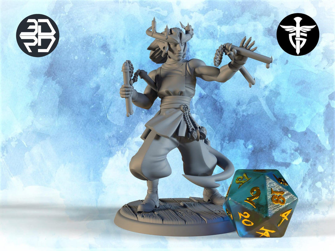 Candlestick Maker Miniature, Jacobin Imble | Twin Goddess Miniatures | Tabletop RPG Miniature | Roleplaying 3D Printed Fantasy Mini - 3DPrintDen