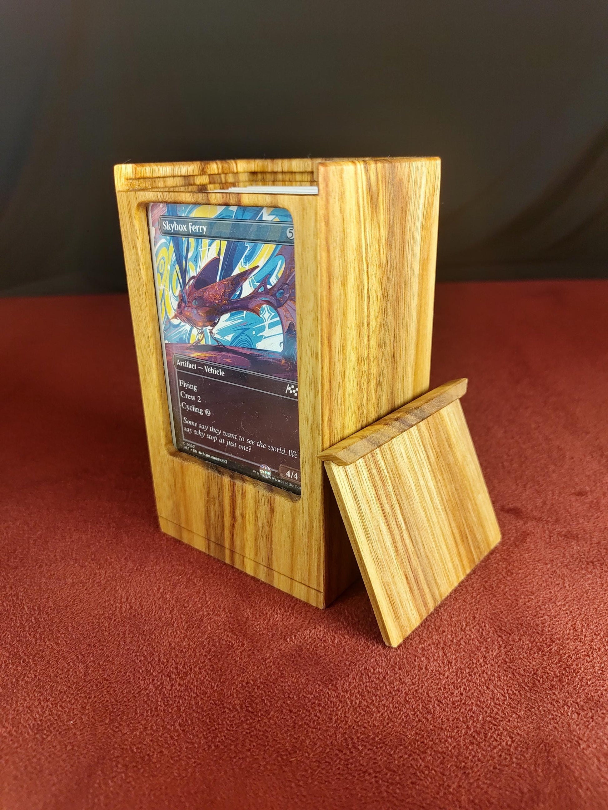 MTG Standard Premium Wooden Deck Box | Gaming Accessory | Gift Box | Solid Exotic Wood - 3DPrintDen