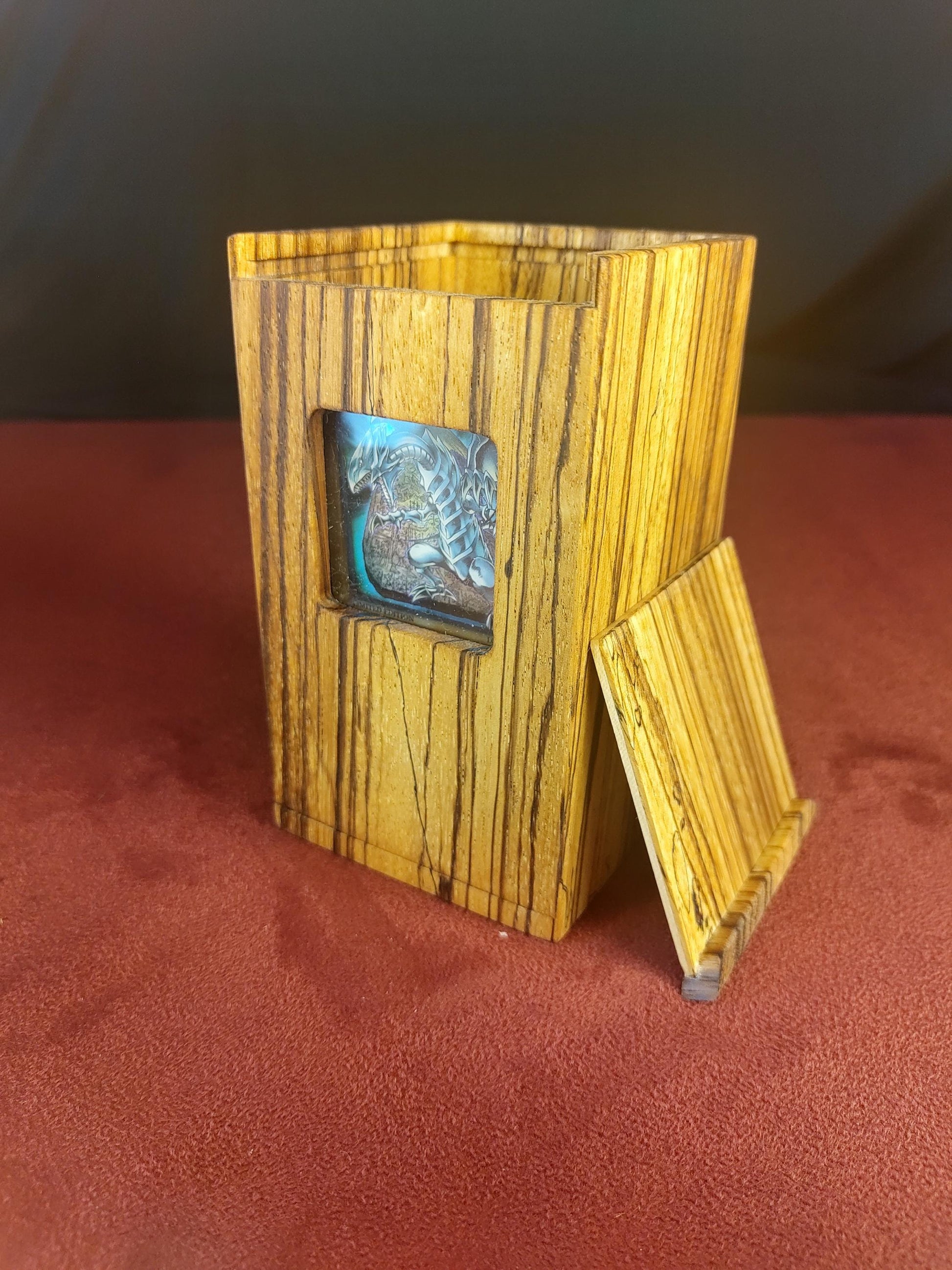 Yu-Gi-Oh Premium Wooden Deck Box | Gaming Accessory | Gift Box | Solid Exotic Wood - 3DPrintDen