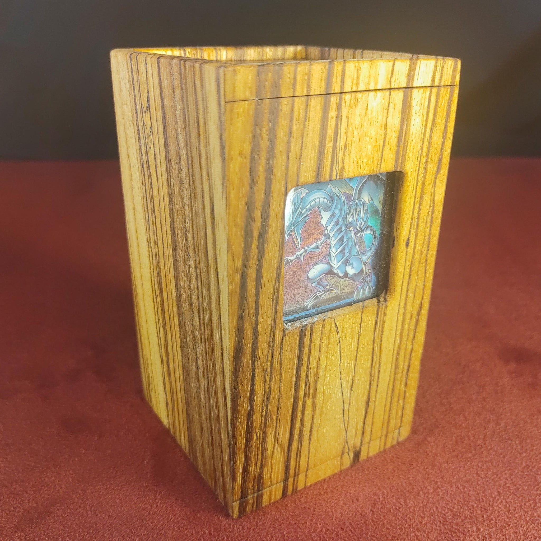 Yu-Gi-Oh Premium Wooden Deck Box | Gaming Accessory | Gift Box | Solid Exotic Wood - 3DPrintDen