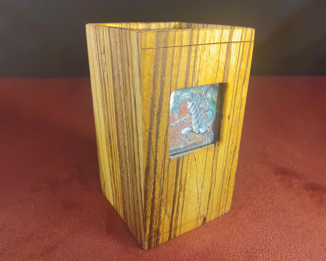 Yu-Gi-Oh Premium Wooden Deck Box | Gaming Accessory | Gift Box | Solid Exotic Wood - 3DPrintDen