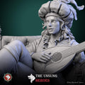 Bard Miniature, Fiddlefoot | Tabletop RPG Miniature | White Werewolf Tavern | Roleplaying 3D Printed Fantasy Mini - 3DPrintDen