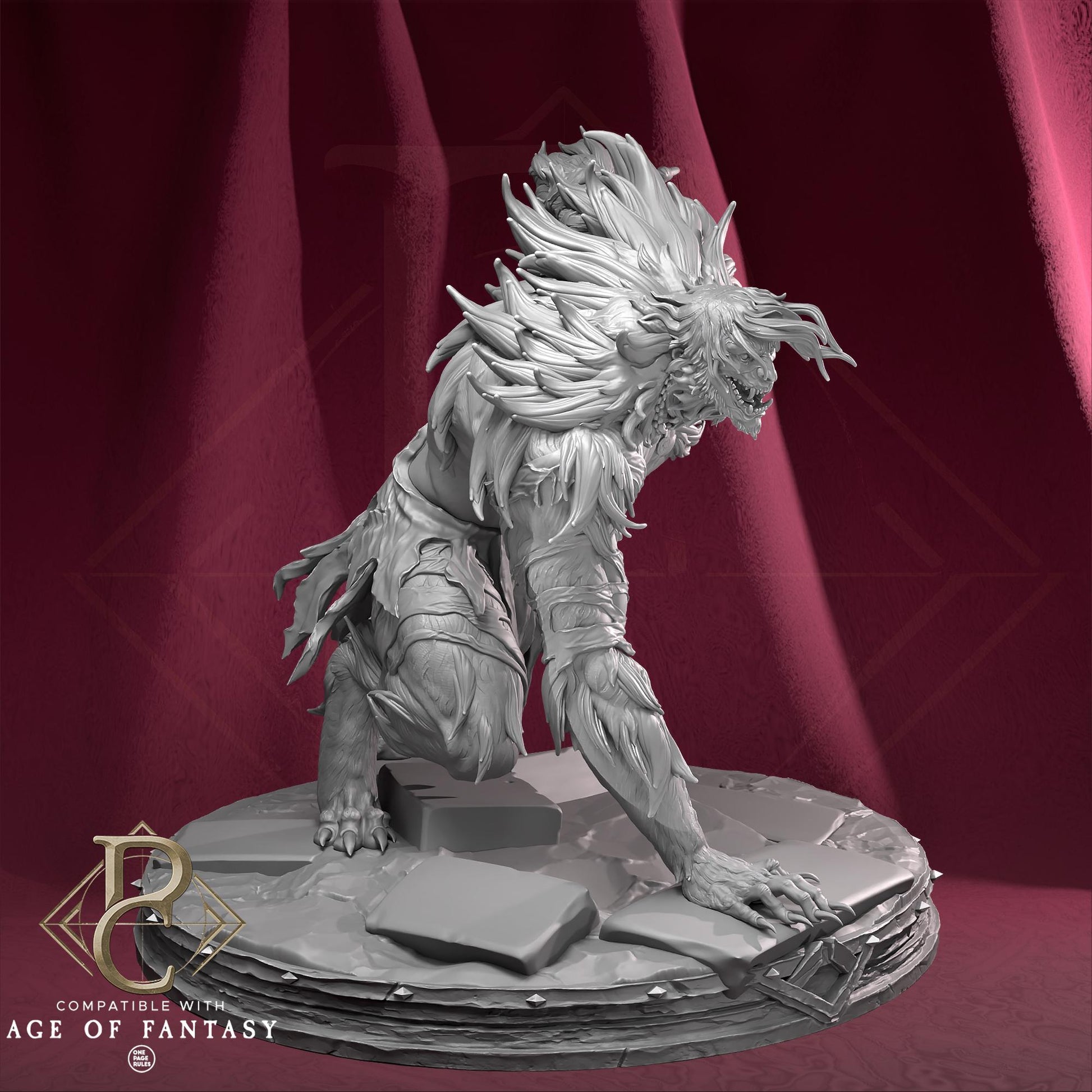 Warrior Rider Miniature, Edmund | Tabletop RPG Miniature | Parasite Collectibles | Roleplaying 3D Printed Fantasy Mini - 3DPrintDen