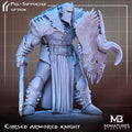 Cursed Armored Knight Miniature | Tabletop RPG Miniature | Miniatures Blueprint | Roleplaying 3D Printed Fantasy Mini - 3DPrintDen