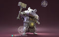 Hamster Barbarian Miniature | Tabletop RPG Miniature | Pepunki Creatures | Roleplaying 3D Printed Fantasy Mini - 3DPrintDen