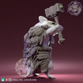 Hamster Barbarian Miniature | Tabletop RPG Miniature | Pepunki Creatures | Roleplaying 3D Printed Fantasy Mini - 3DPrintDen